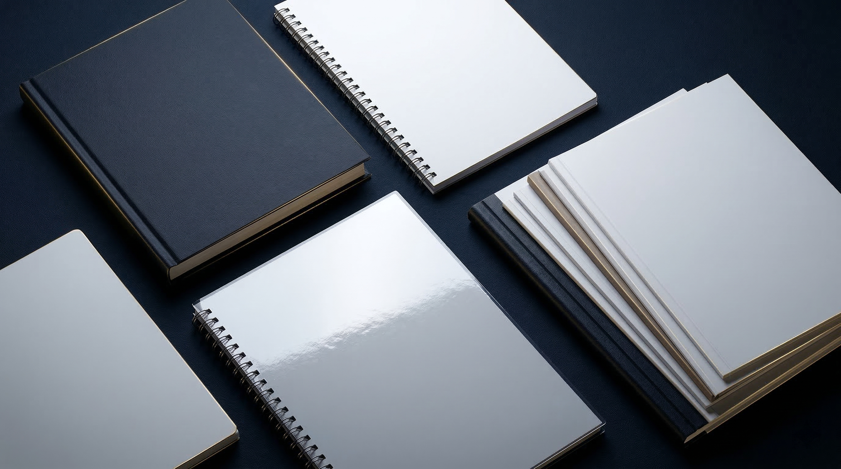 Finishing services — lamination, binding, UV coating